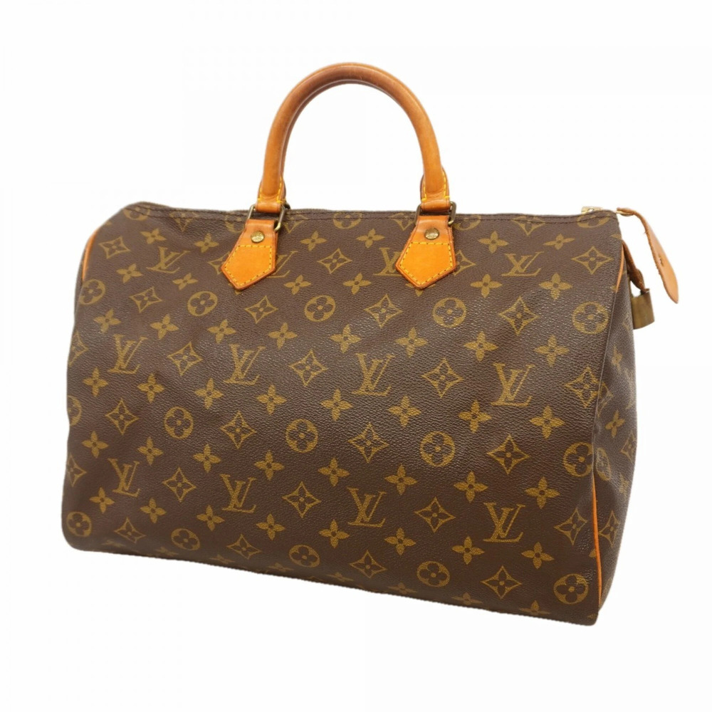 LOUIS VUITTON Brown Monogram Speedy 35 Bag
